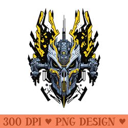 mecha skull s03 d05 - png designs