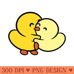 duckie and duck super hug - sublimation png