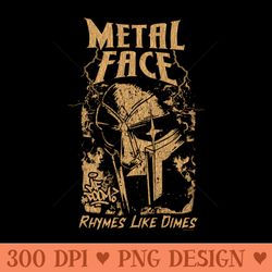 vintage bootleg metal face brown - png image downloads