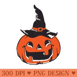 vintage pumpkin - digital png download