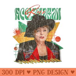 vintage pop retro -rue mcclanahan squad - style 70s - high quality png
