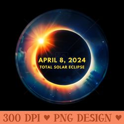 solar eclipse april 8 2024 totality sun and moon eclipse - transparent png