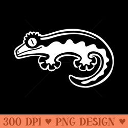 crested gecko. minimalist art for geckos and lizards lovers -