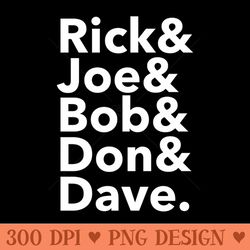 rick joe bob don dave - png download collection