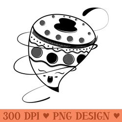 bu0026w spinning top - download png graphics