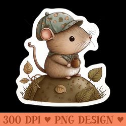 mouse with a hat - high quality png