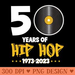 50th anniversary of hip hop - png illustrations