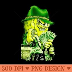 gangsta spongebob - high-quality png download