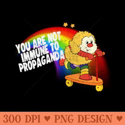 you are not immune to propaganda - digital png files