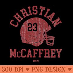 christian mccaffrey san francisco helmet font - png graphics