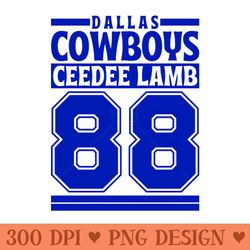 dallas cowboys ceedee lamb 88 edition - png download pack