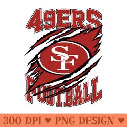san francisco 49ers football - sublimation png designs