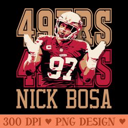 nick bosa 49ers - download png graphics