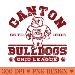 canton bulldogs football - png design downloads