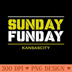 sunday funday kansas city chiefs - digital png art