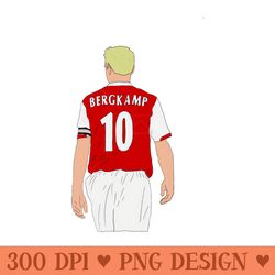 dennis bergkamp jersey number 90s football iconic minimalist - png download collection