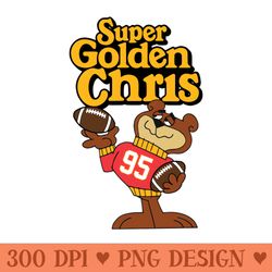 super golden chris jones chiefs - png download pack