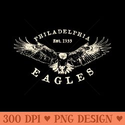 vintage philadelphia eagles 3 by buck tee originals - png download library