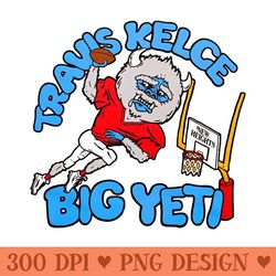 travis kelce big yeti - png designs