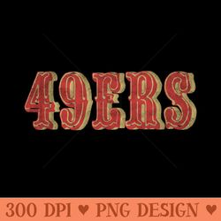san francisco 49ers vintage retro - png clipart