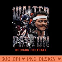 walter payton chicago vintage - vector png download