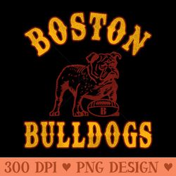 defunct boston bulldogs football team - sublimation png