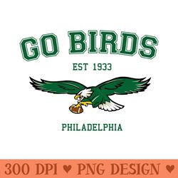go birds vintage - high quality png