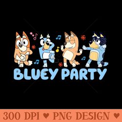 bluey party - transparent png