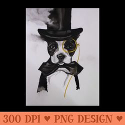 top hat dog - png clipart