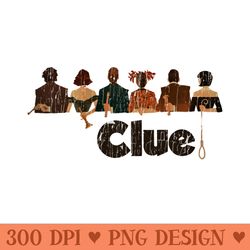 vintage style clue movie - png artwork