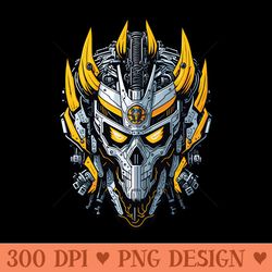 mecha skull s03 d15 - png designs