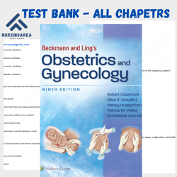 test bank for beckmann and lings obstetrics and gynecology 9th edition | all chapters