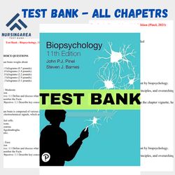 test bank for biopsychology 11th edition | all chapters