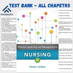 test bank for effective leadership and management in nursing 9th edition | all chapters