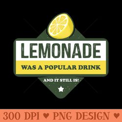 lemonade was a popular drink - digital png files