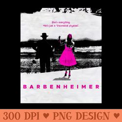 barbie x oppenheimer 2023 - digital png art