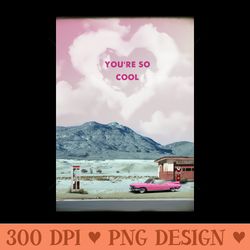 true romance retro travel print - high-quality png download