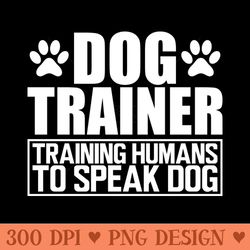 dog trainer training humans to speak dog w - download png graphics