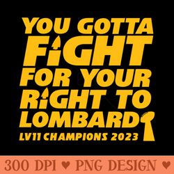 kansas city fight for your right to lombardi - png file download