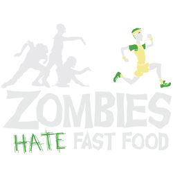 zombies hate fast food gift for zombies lover, trending svg, funny halloween unisex tee, halloween party shirt