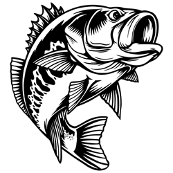 bass fishing svg, fishing svg, bass fish svg, bass clipart, bass vector, bass cricut, bass cut file