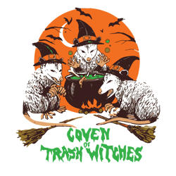 covens trash of witches, halloween svg, halloween gift, halloween shirt, happy halloween day, halloween svg file