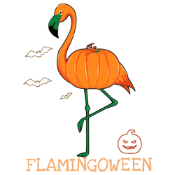 flamingoween svg, pumpkin halloween svg, the nightmare svg, happy halloween svg, flamingo gift
