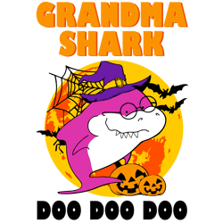grandma shark halloween svg, shark svg, shark family svg, shark birthday svg, grandma svg, shark party