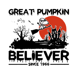 great pumpkim believer since 1966,halloween svg, halloween gift, halloween shirt, happy halloween day