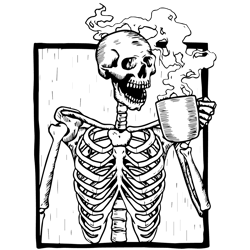 halloween drinking coffee skeleton skull svg,svg skull face svg, sugar skull gift, skeleton girl shirt