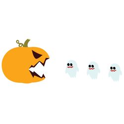 halloween pumpkin and boos svg, halloween svg, pumpkin svg, boos svg, halloween party, funny halloween