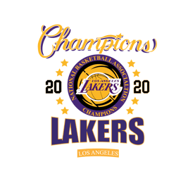 champions los angeles lakers 2020 national basketball association nba svg