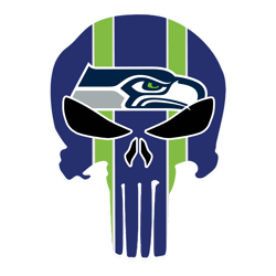 seattle seahawks punisher logo svg digital download