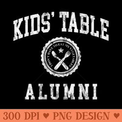 kids table alumni - high quality png